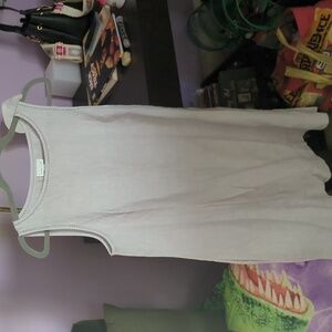 J. Jill Light Gray Linen Dress
